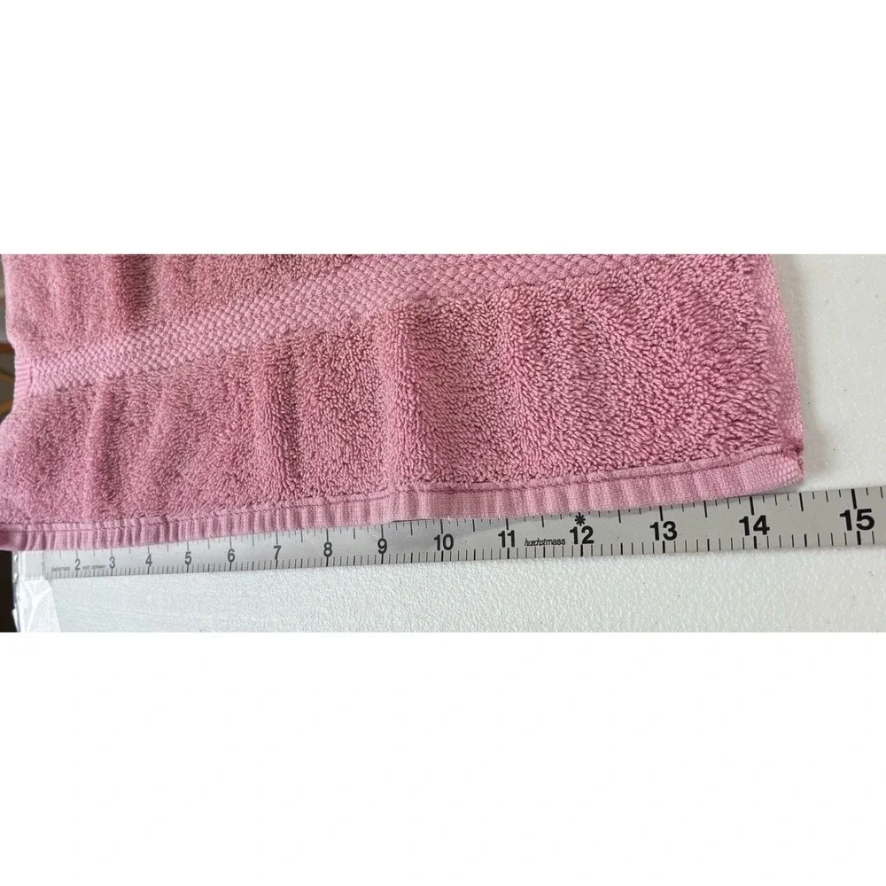 Vintage Fieldcrest Cannon Mauve Pink Cotton Towel Set 4 Bath 2 Hand Towels